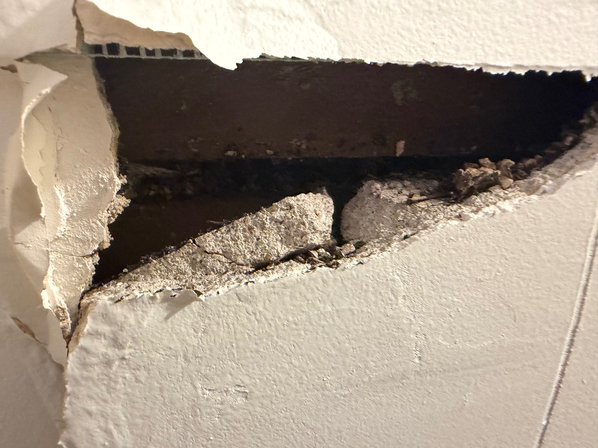 Ceiling before repair